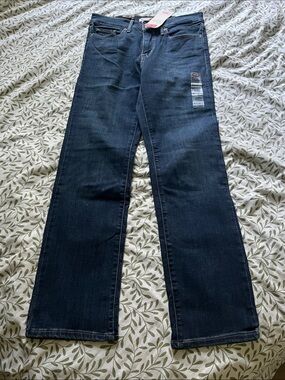 Levi's Dark Blue Straight Leg Women's Jeans